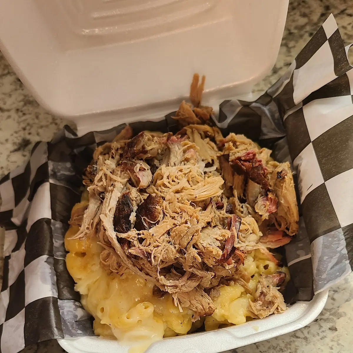 Pork Mac N Cheese