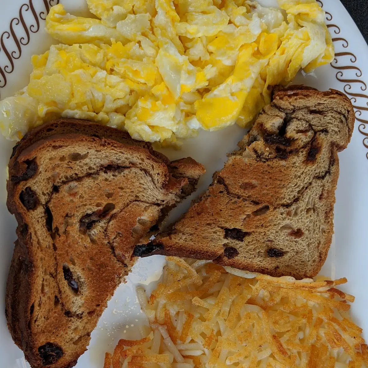 Cheese N' Eggs with Raisin Toast