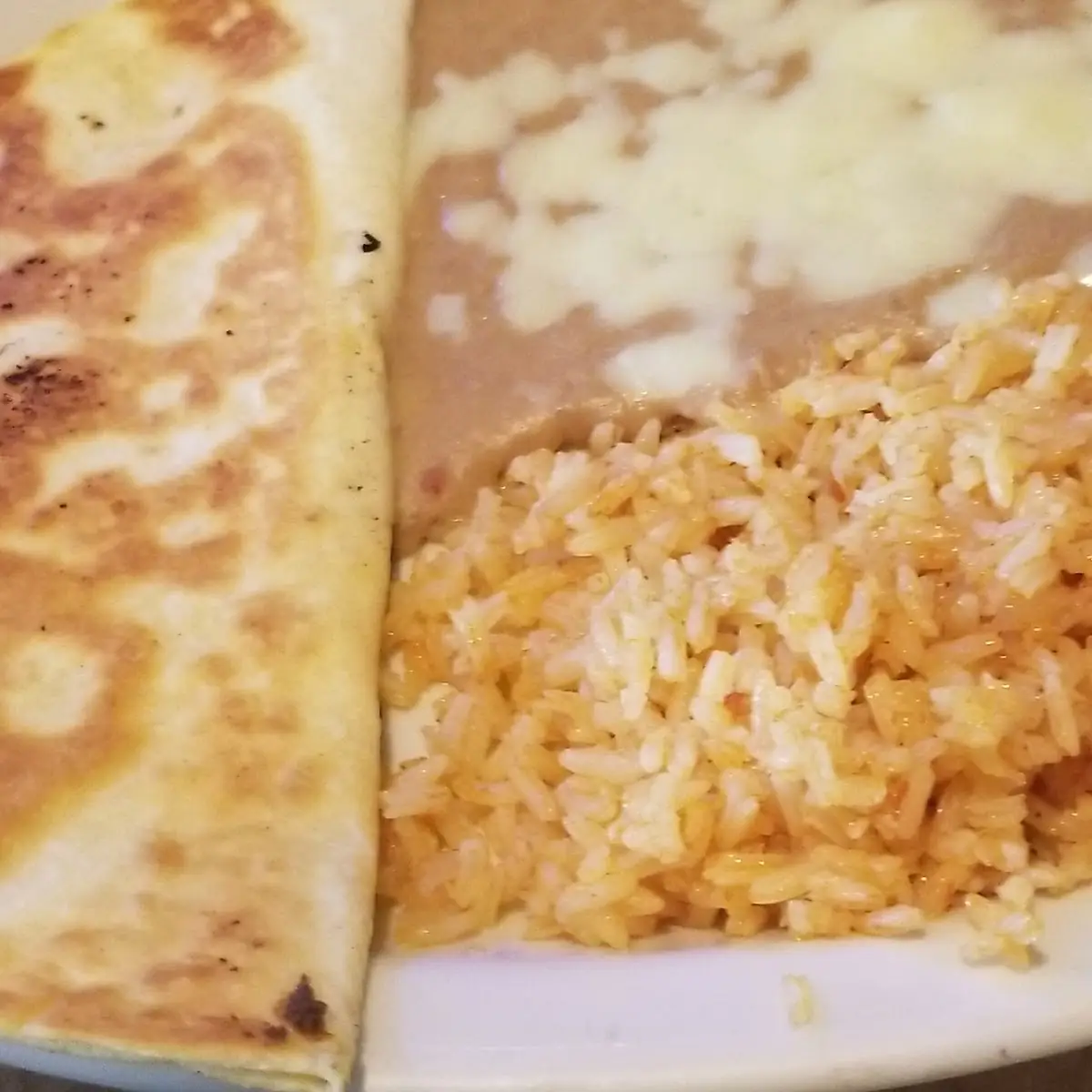 Cheese Quesadilla & Fries or Rice