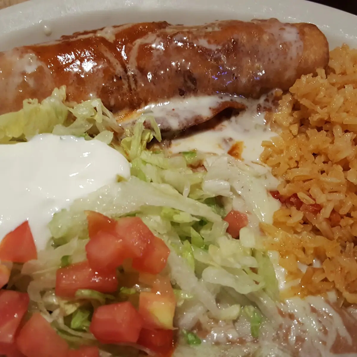 Fried Chicken or Beef Chimichanga