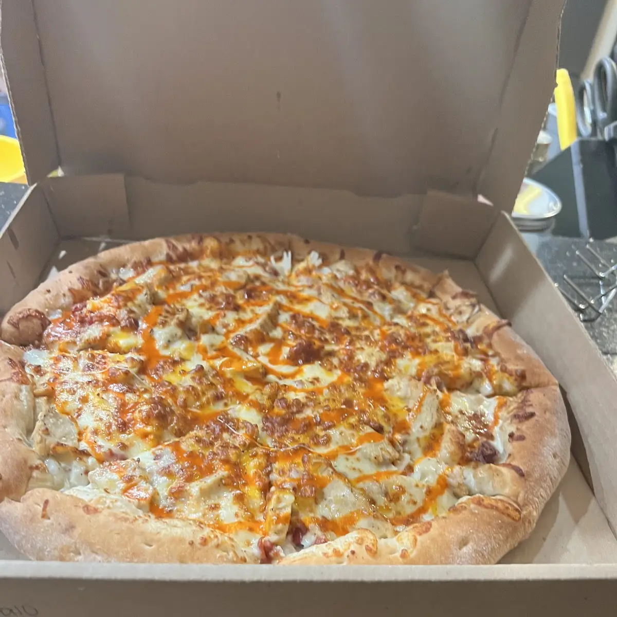 XLarge Bacon Cheese Burger Pizza