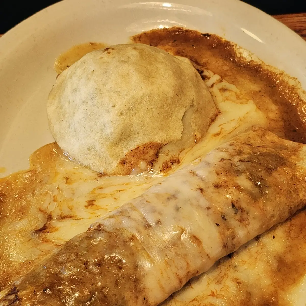 19. Beef Burrito (1), Chile Relleno (1) and Rice