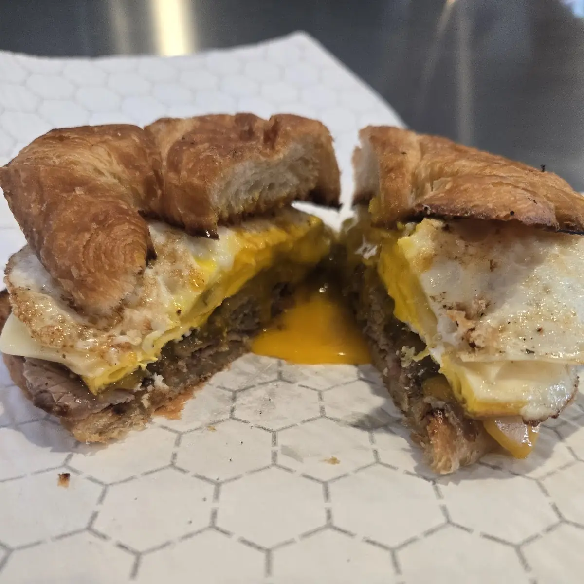 Steak and Egg Breakfast Sandwich
