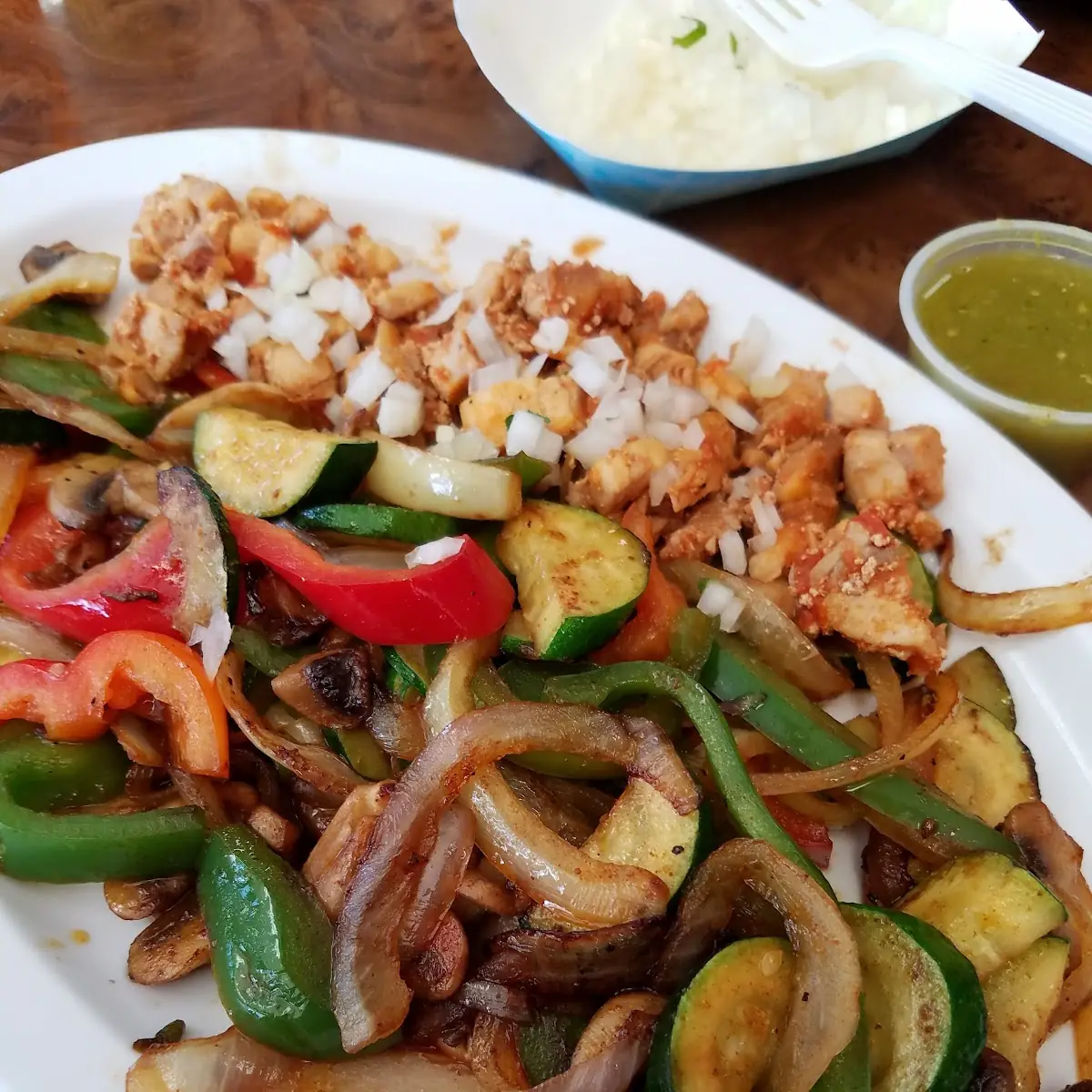 Mixed Shrimp Fajitas