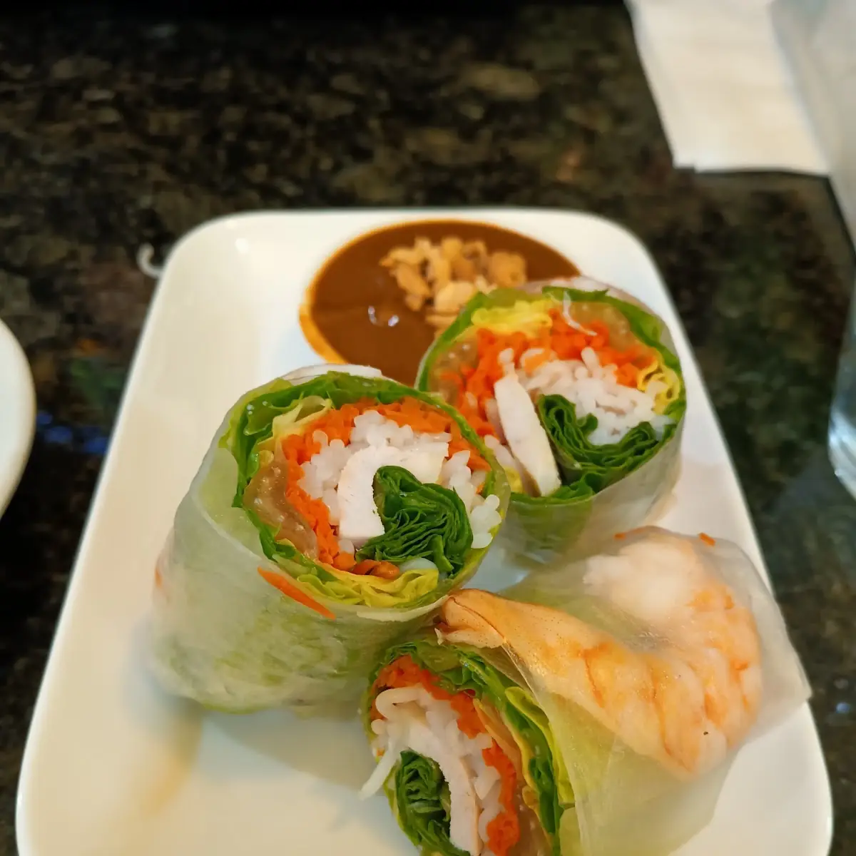 Fresh Spring Rolls with Peanut Dipping Sauce