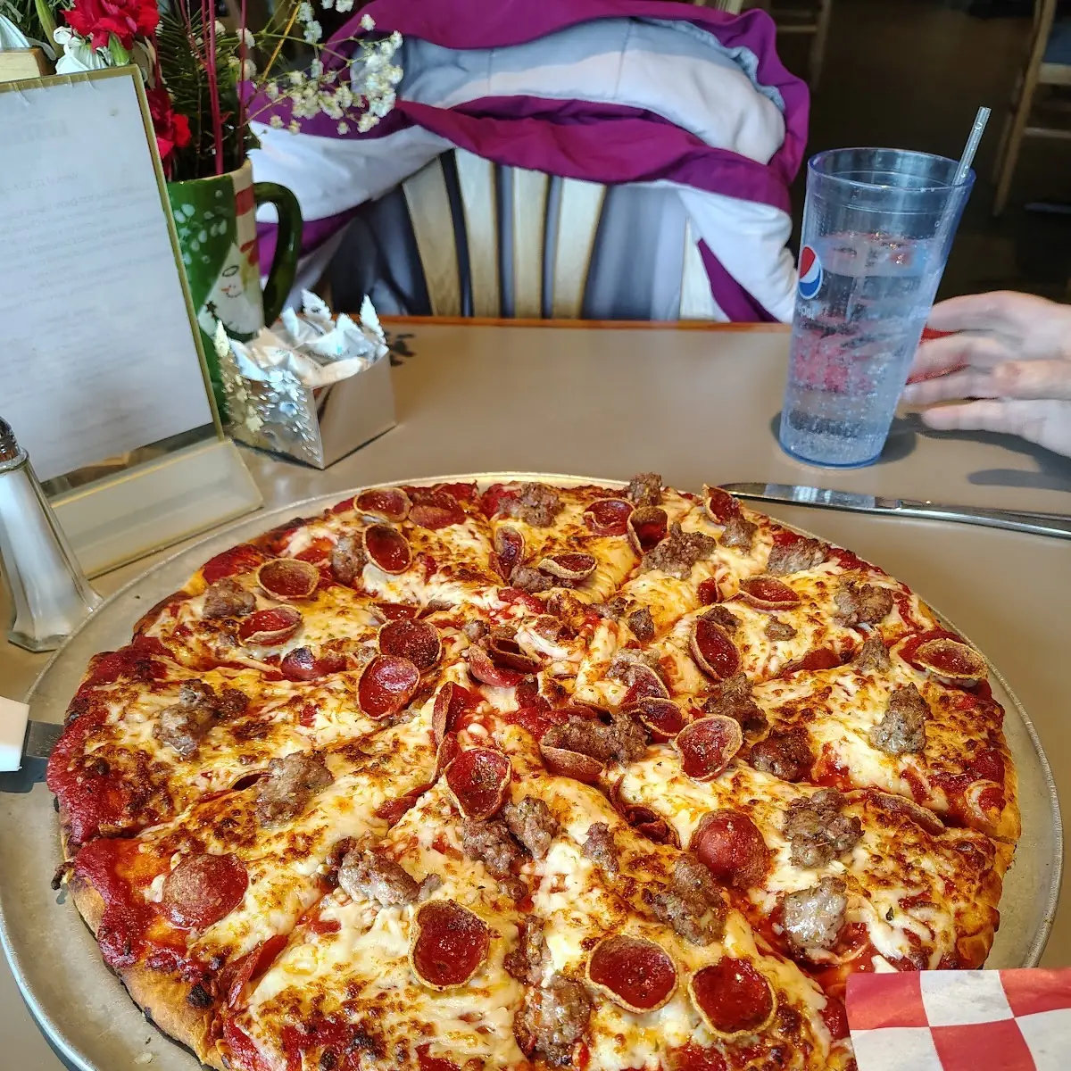 Hand Tossed Sausage and Pepperoni Pizza