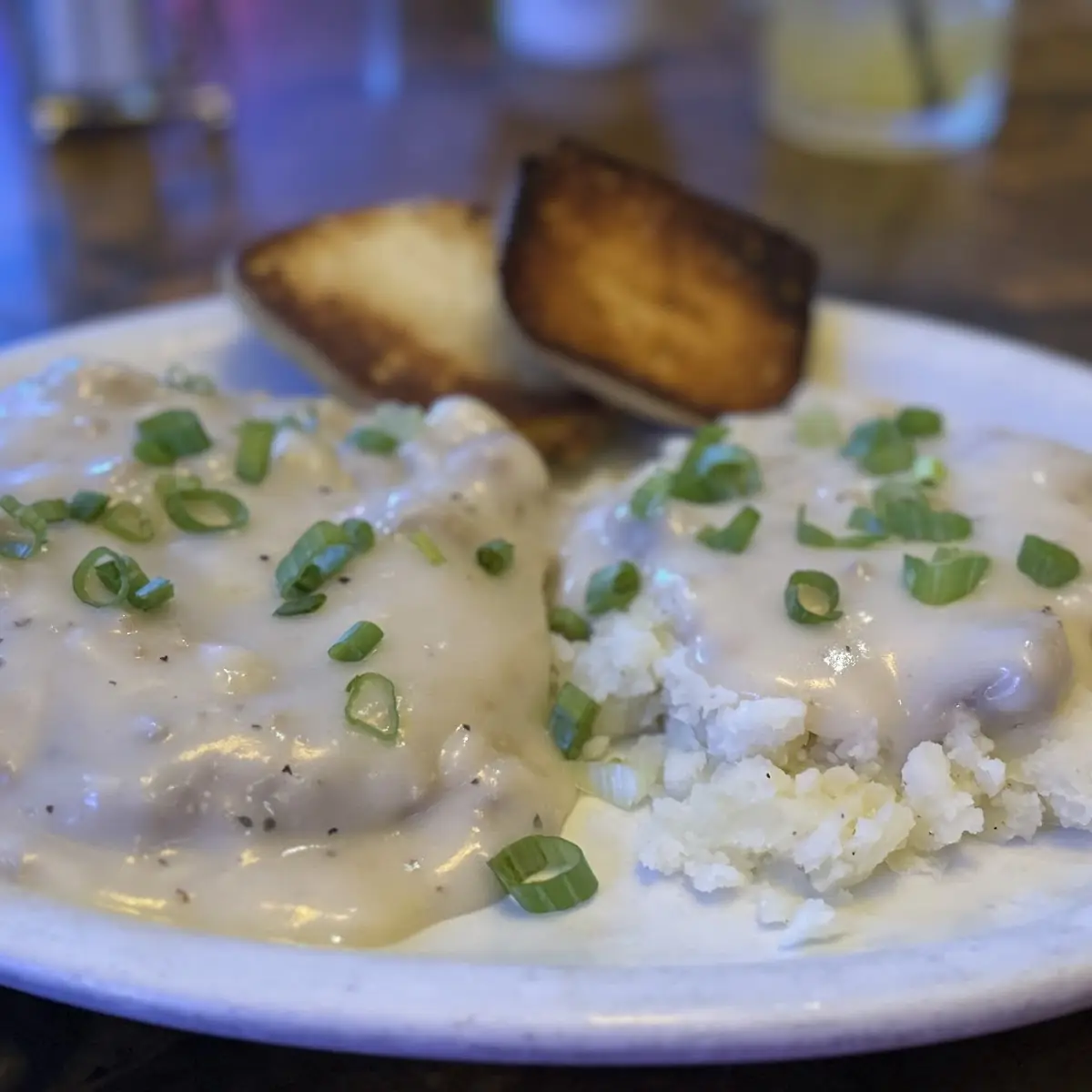 Chicken Fried Steak w Mashed Potatoes
