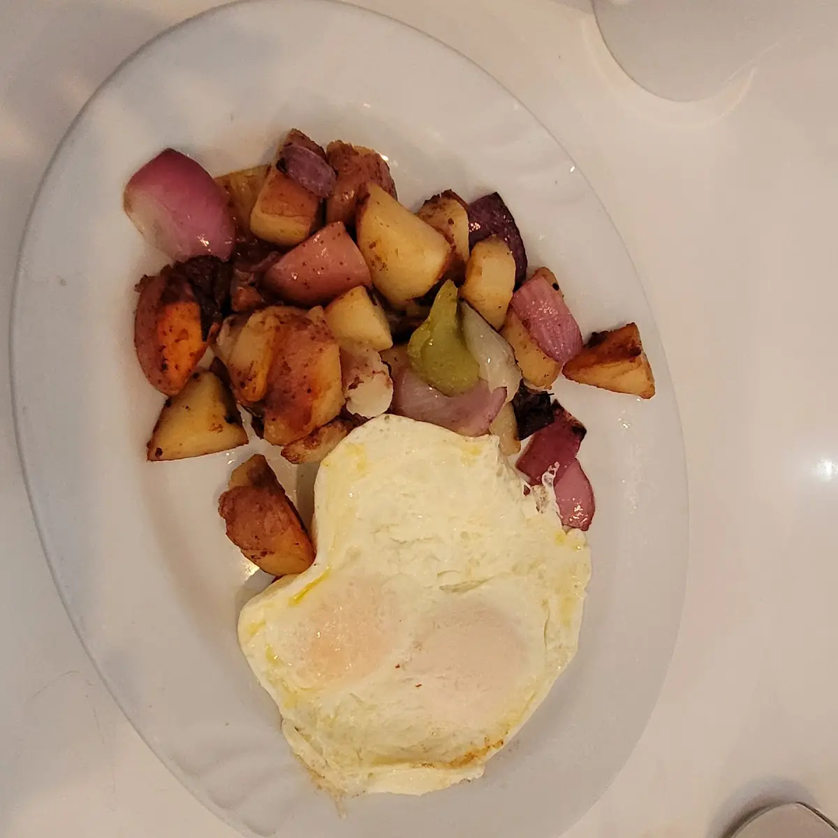 Medium-Over Eggs and Home Fries