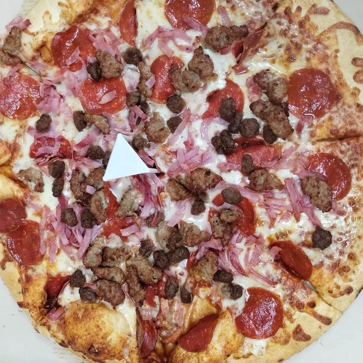 The Super Seismic Meat Lovers Pizza