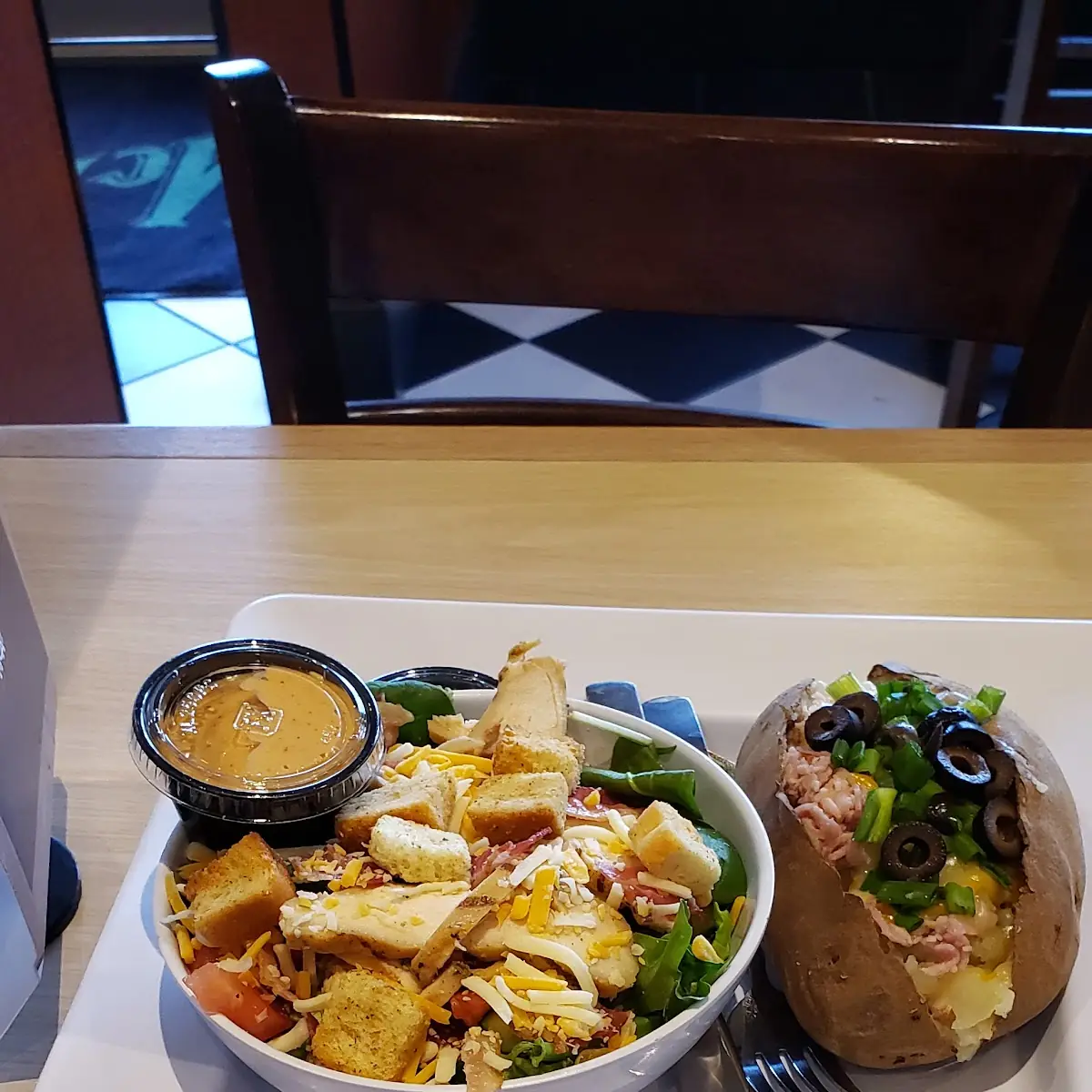 Cobb Salad and Baked Potato