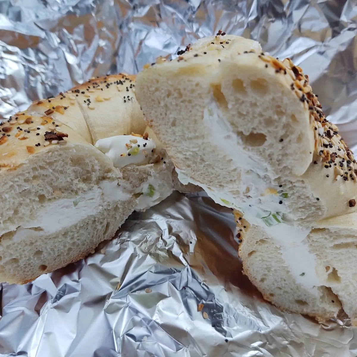 Everything Bagel with Cream Cheese