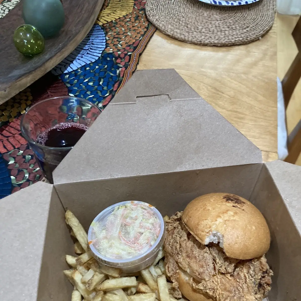 Fried Chicken Sandwich on GF Bun