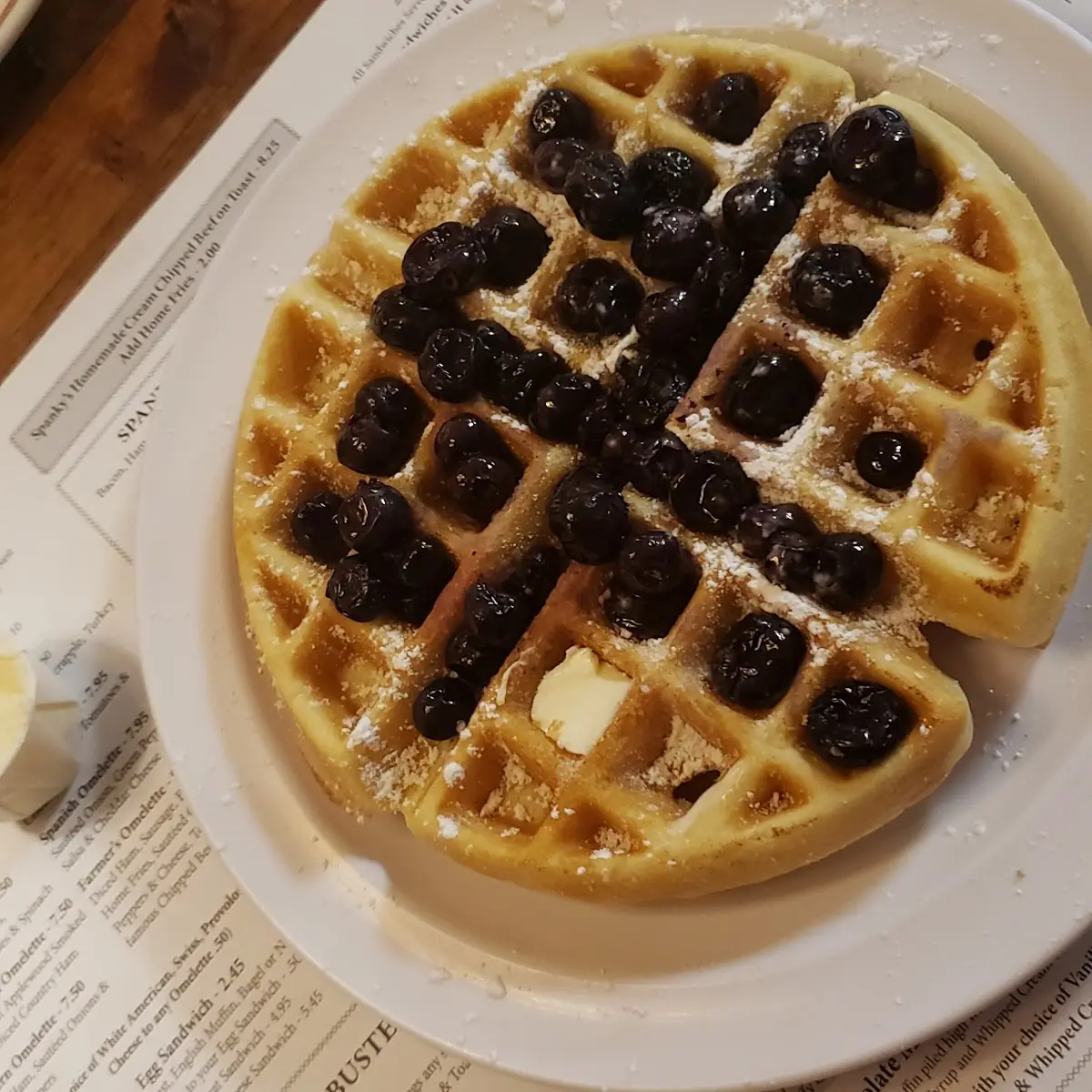 Golden Brown Belgian Waffle