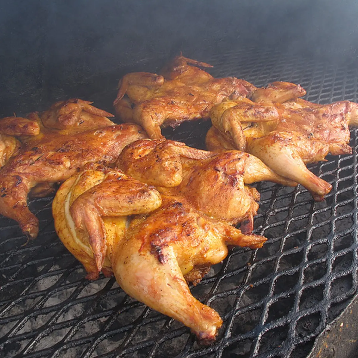 Poulet Grillé Au Feu de Bois