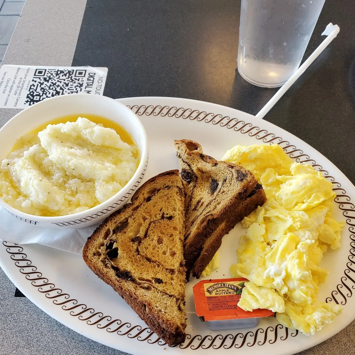 All Star with Raisin Toast and Scrambled Eggs