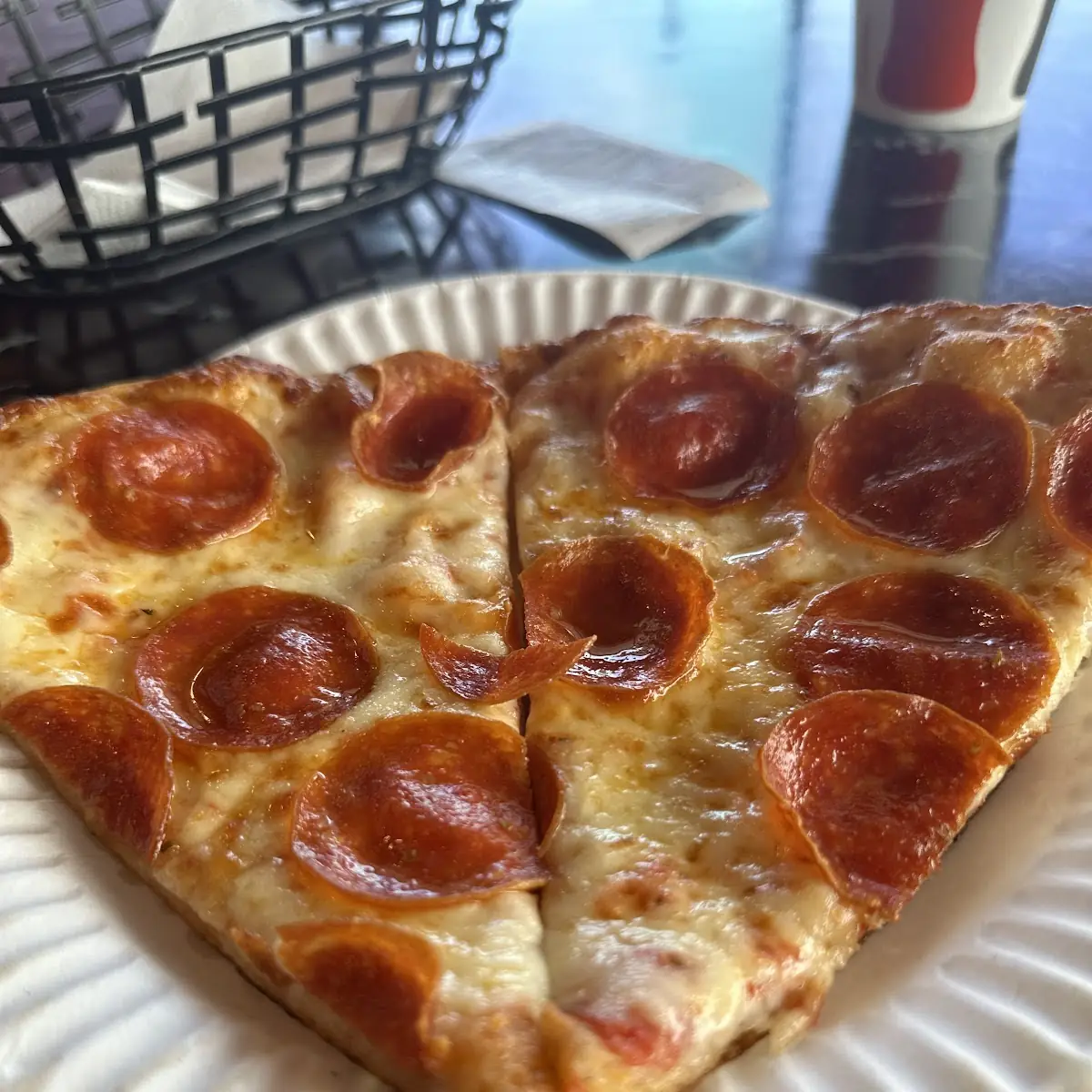 Pepperoni Pizza Slice Pick Up Lunch