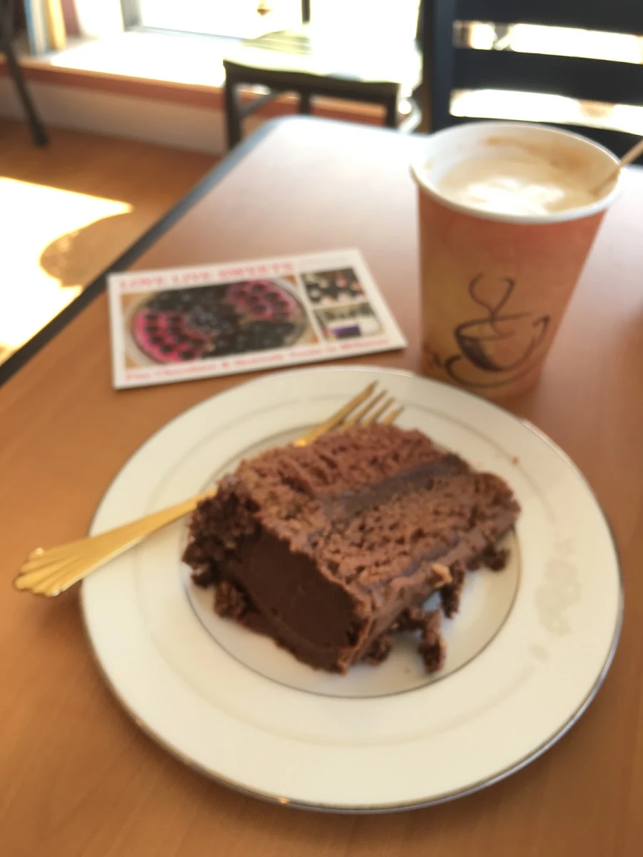 Coffee and Ferrer Rocher Cake