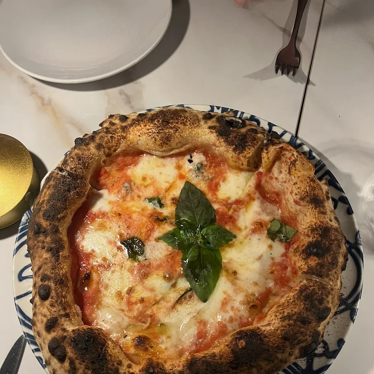 Wood Fired Margherita Pizza with Basil