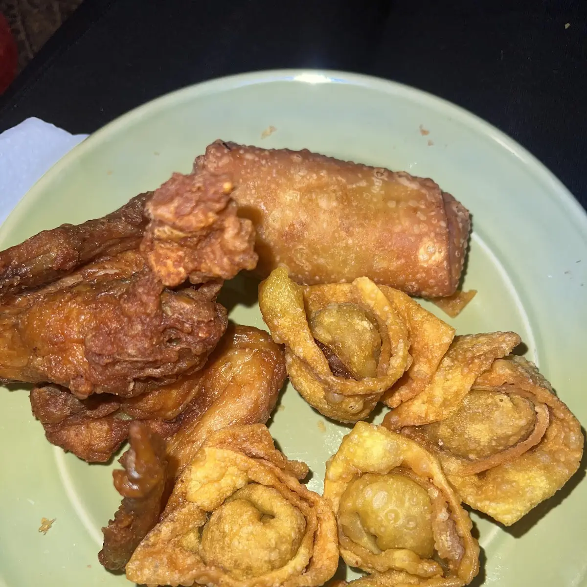 Chicken Wing Fried Wonton Egg Roll