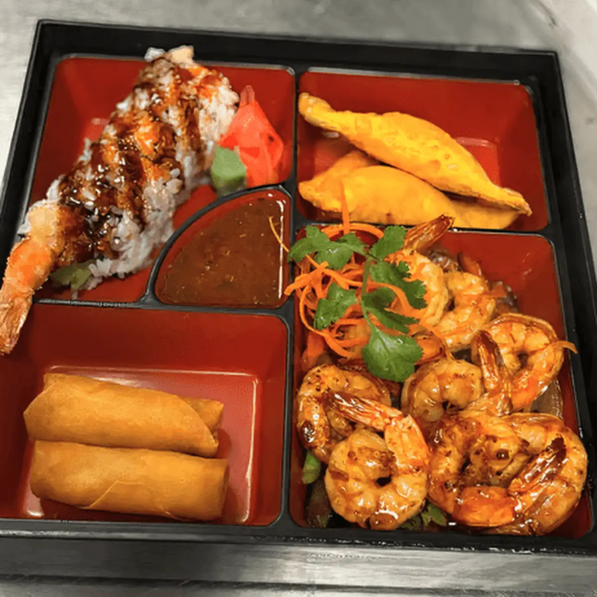 Shrimp Teriyaki Bento Box