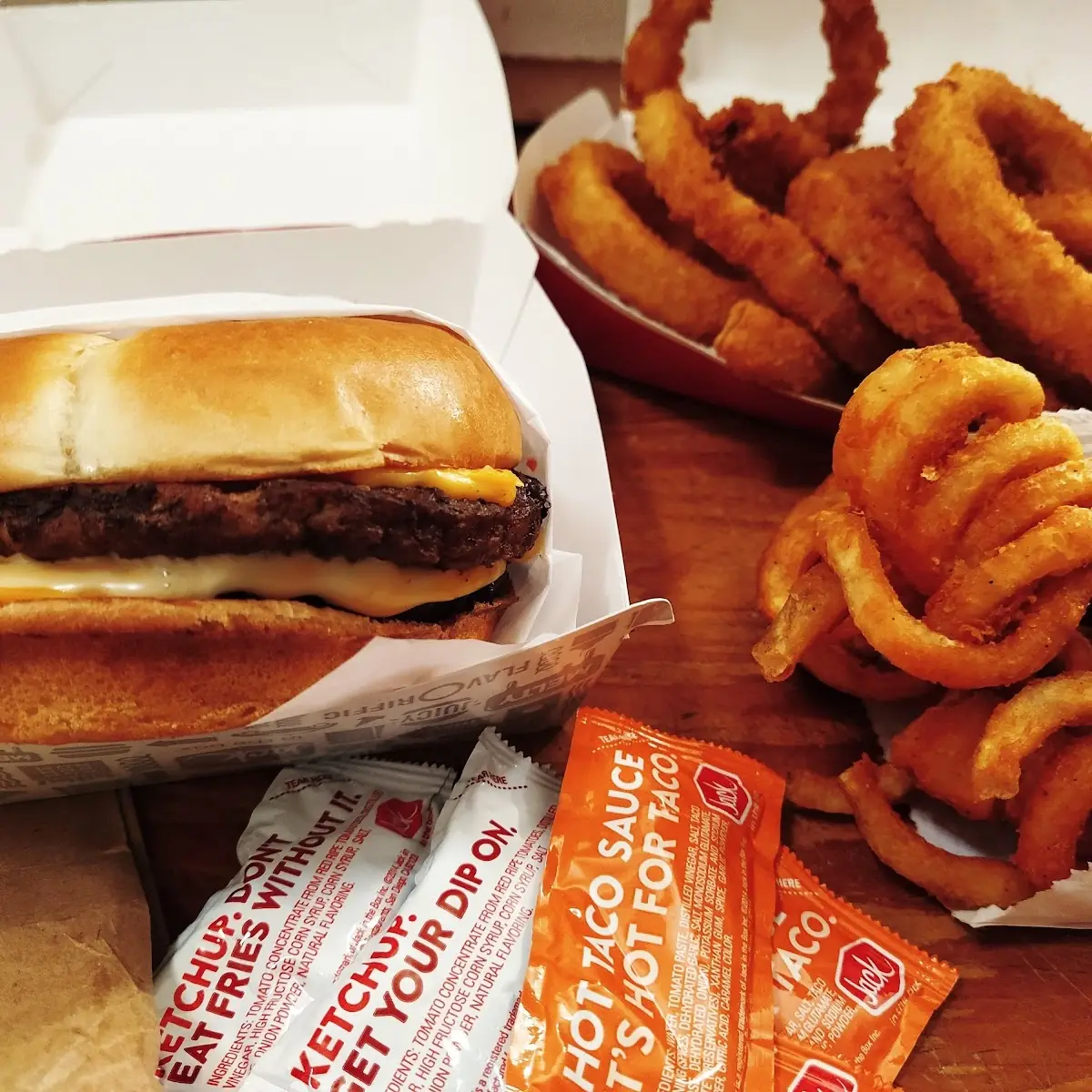 Sriracha Curly Fry Burger