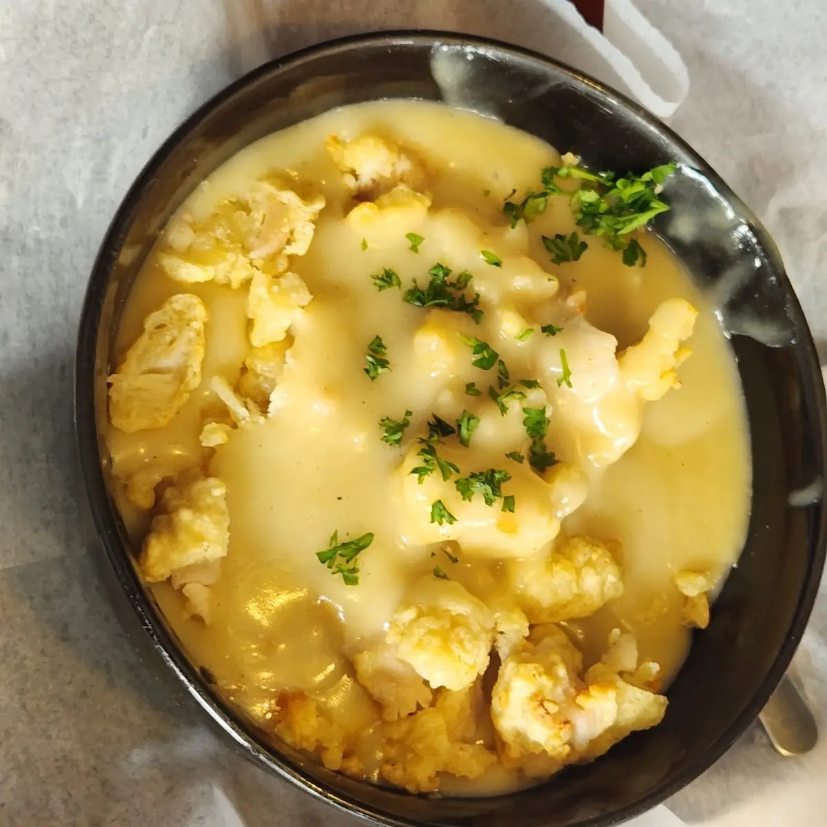 Mashed Potatoes Chicken Gravy Bowl