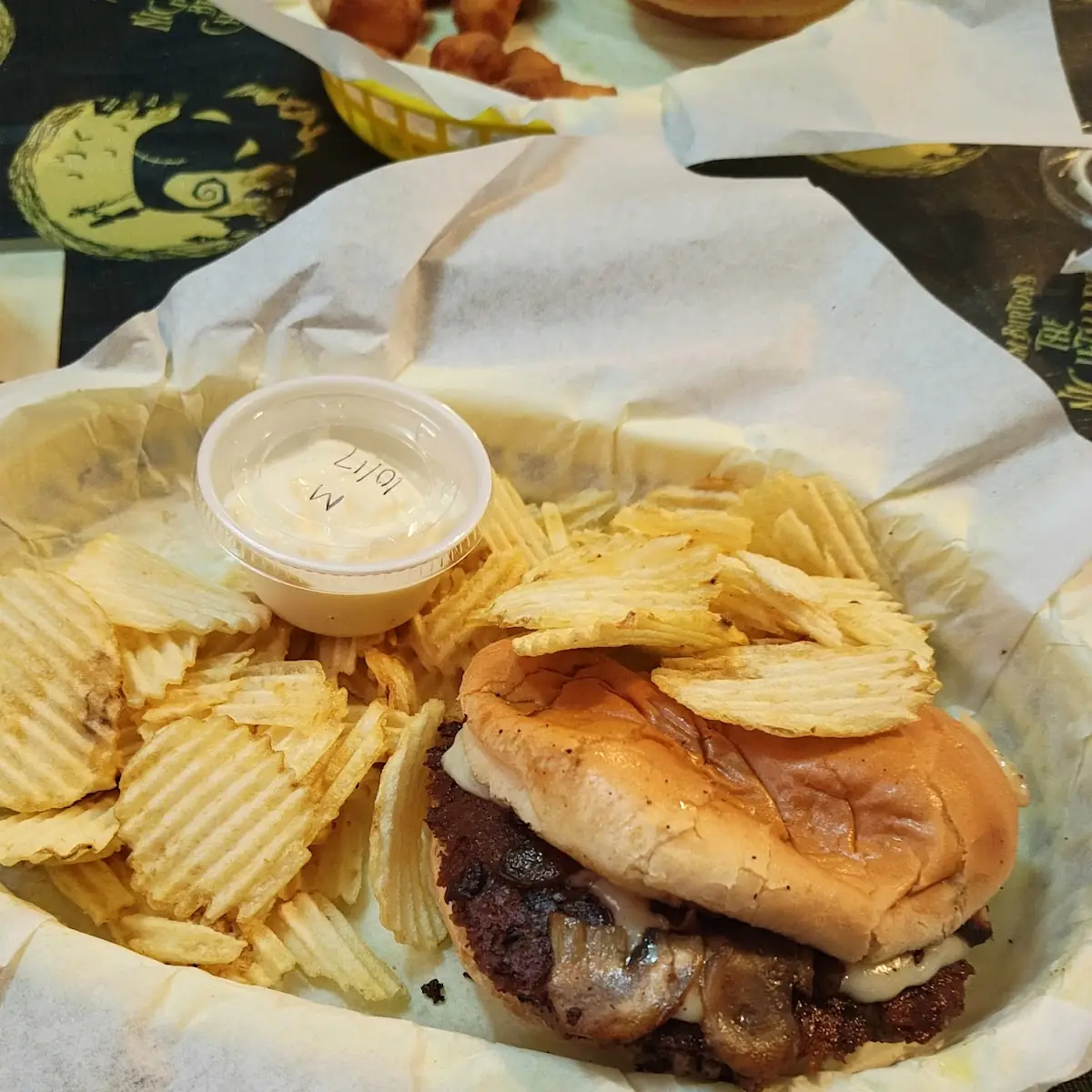 Mushroom Swiss Burger