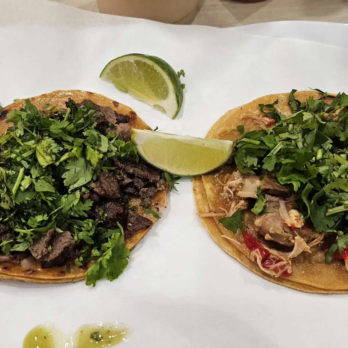 Steak Taco Chicken Taco