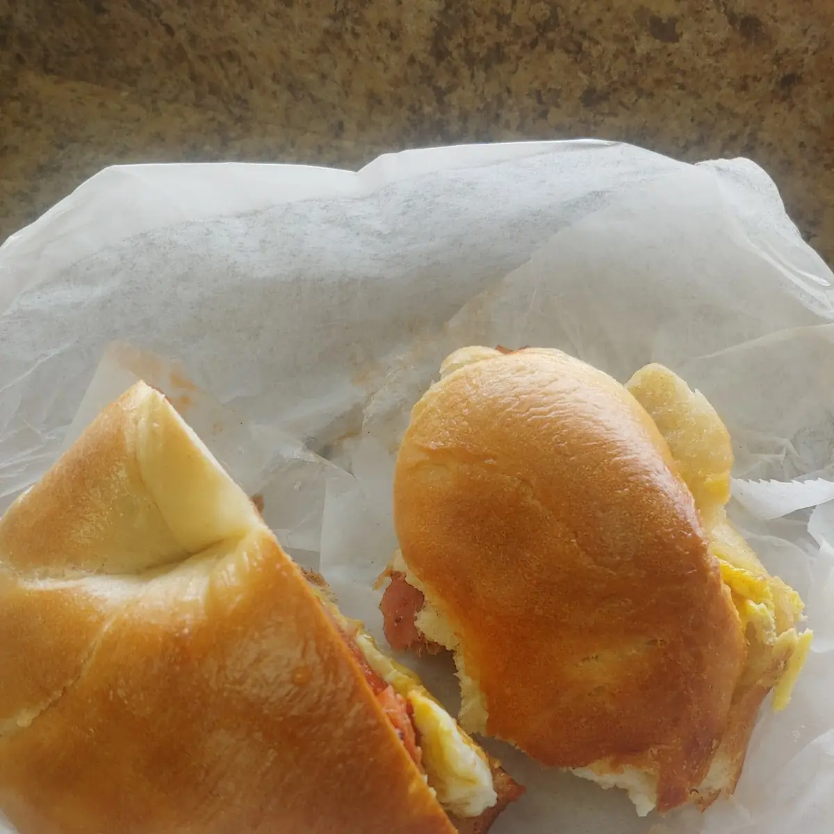 Taylor Ham Egg and Cheese Bagel