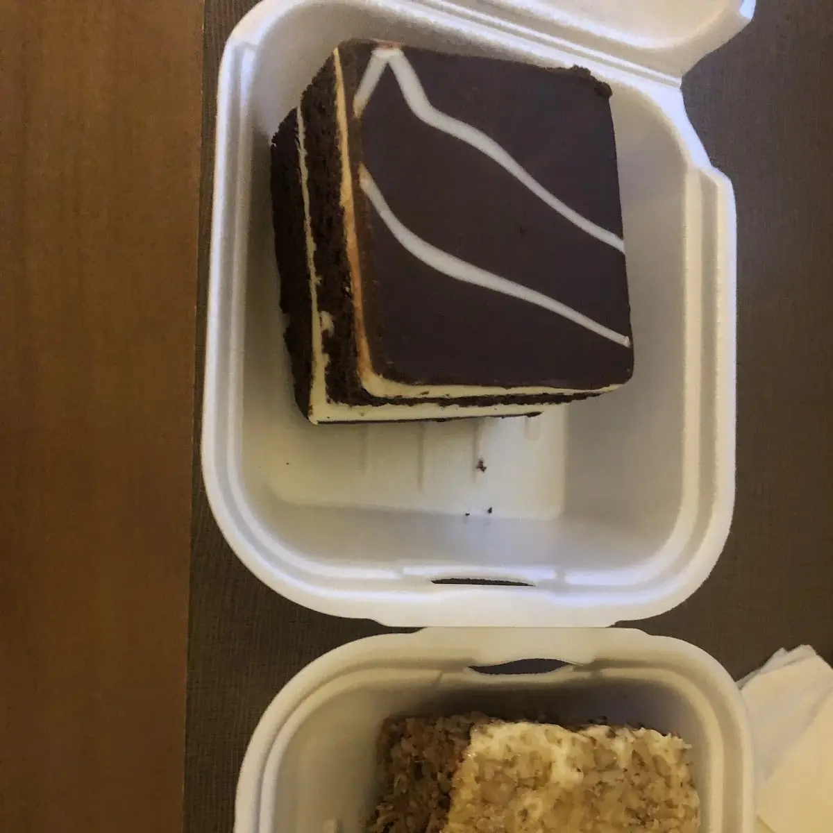 Chocolate Cake and Carrot Cake