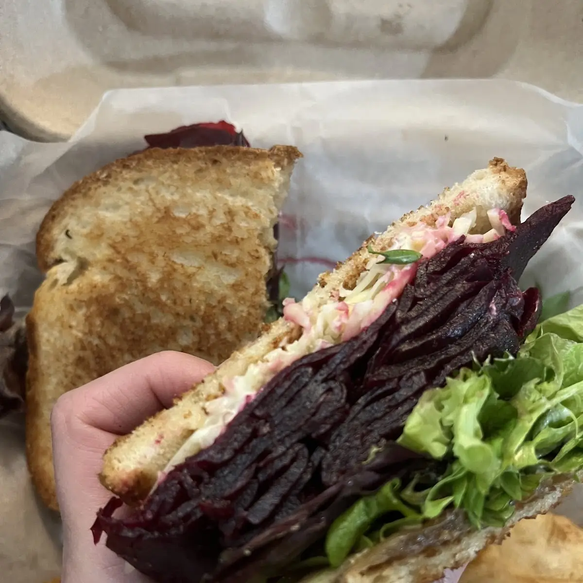 Roasted Red Beet Sandwich