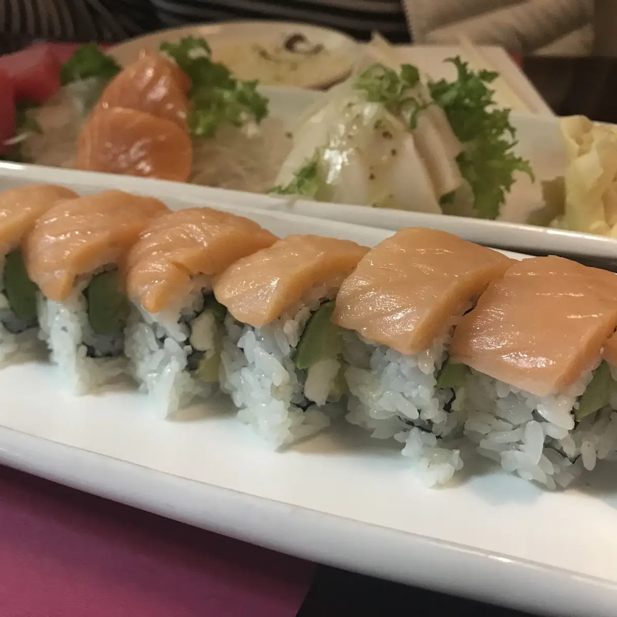 Smoked Salmon Roll with Cream Cheese and Avocado