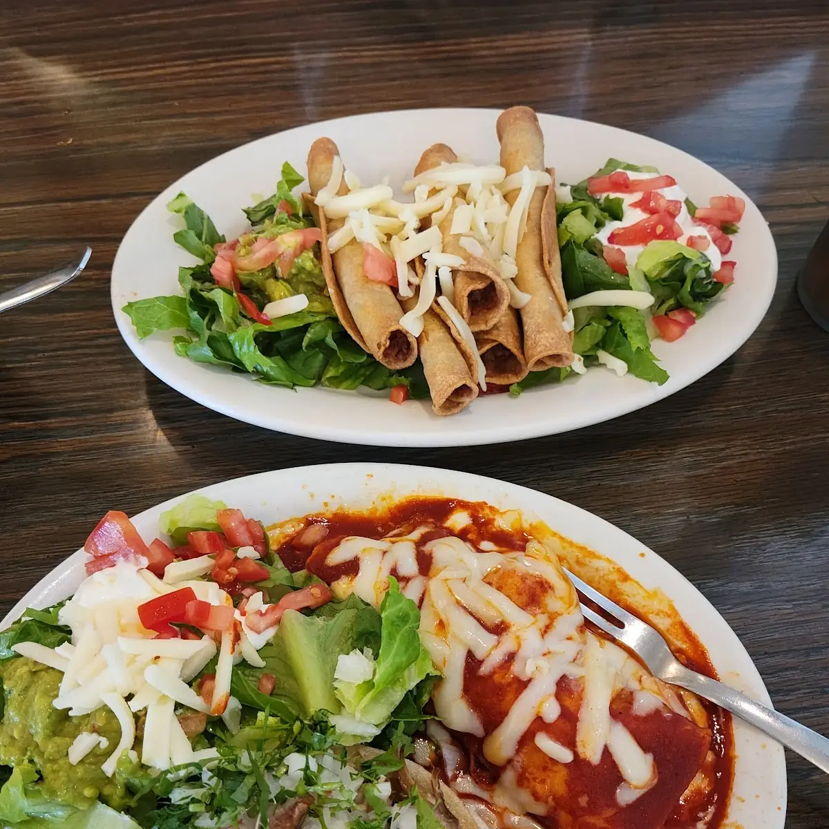 Taquitos Chicken Enchilada and Carnitas Taco