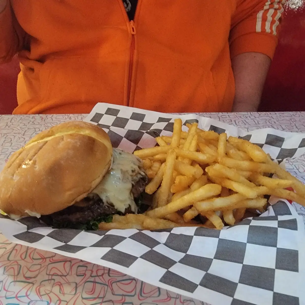 Mushroom Swiss Burger