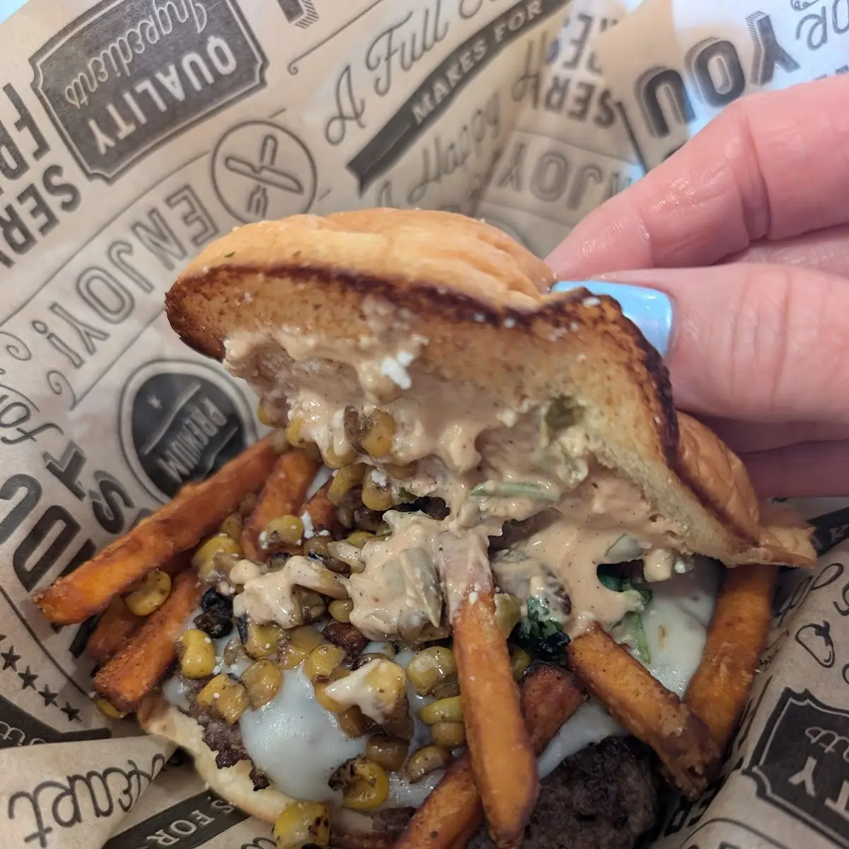 Mexican Street Corn Burger