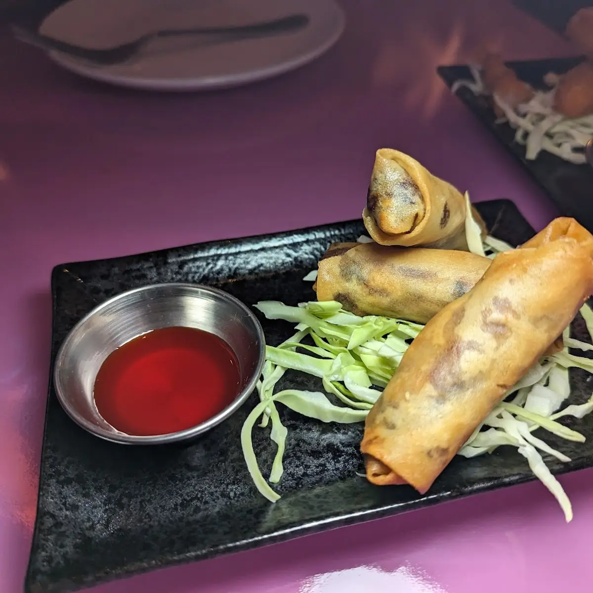 Vegetable Eggrolls with Sweet & Sour Sauce