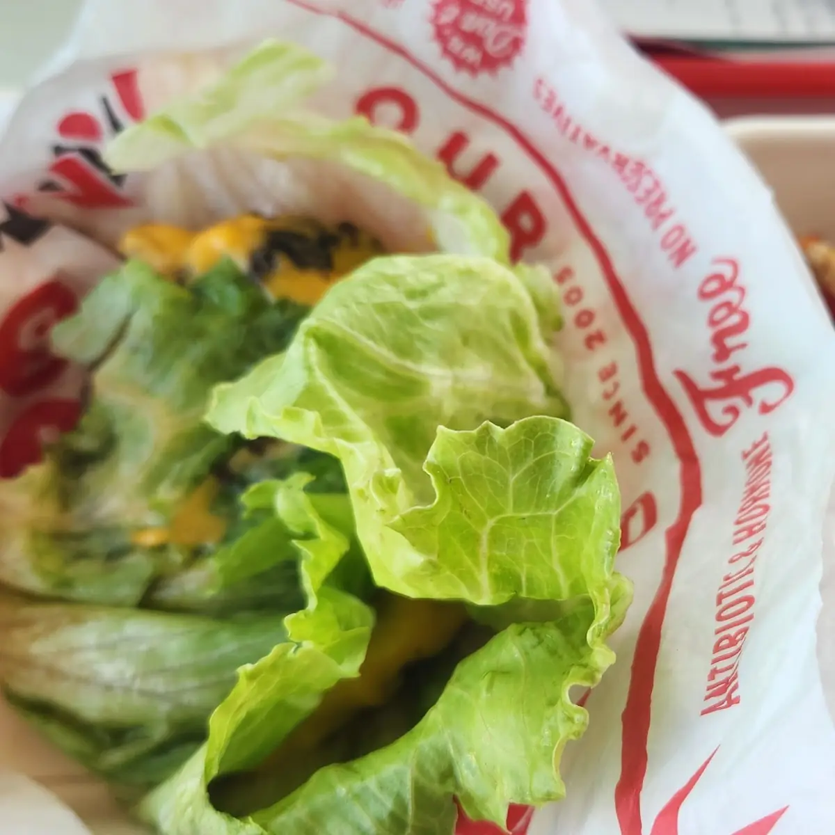 Lettuce Wrap Double Cheese Burger Combo