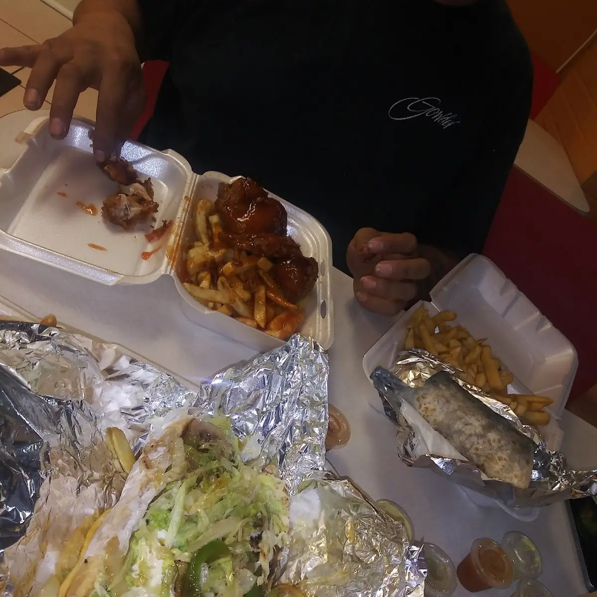 Burrito Supreme & Chicken Wings