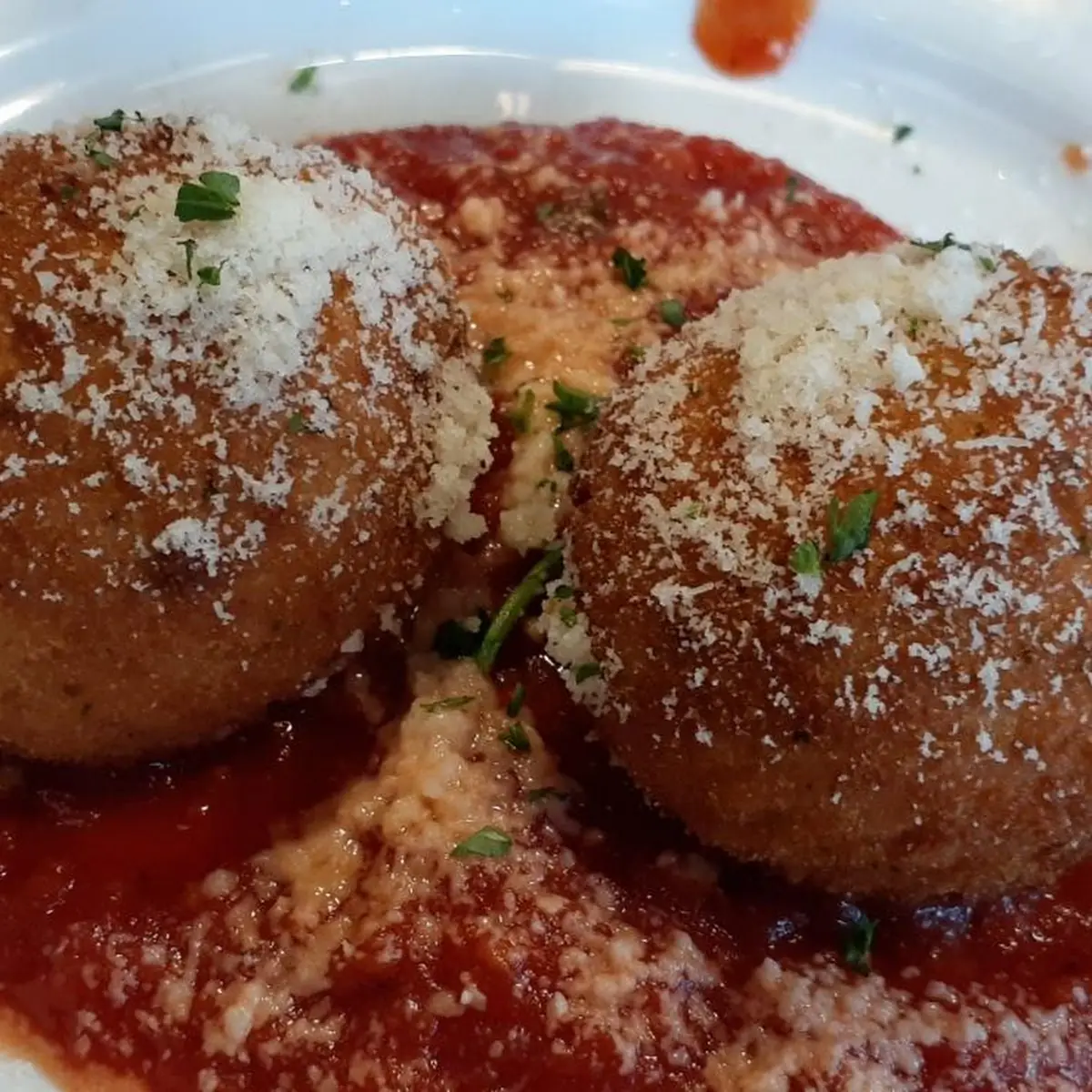 Arancini with Tomato Sauce