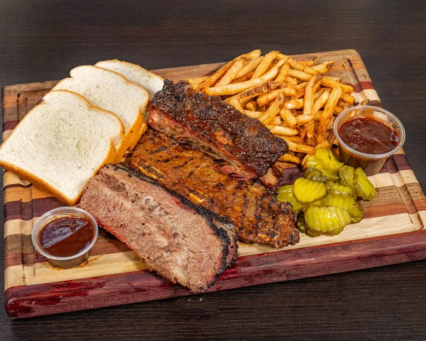 Brisket Plate w Fries and Coleslaw, Northern Smokes Whitby