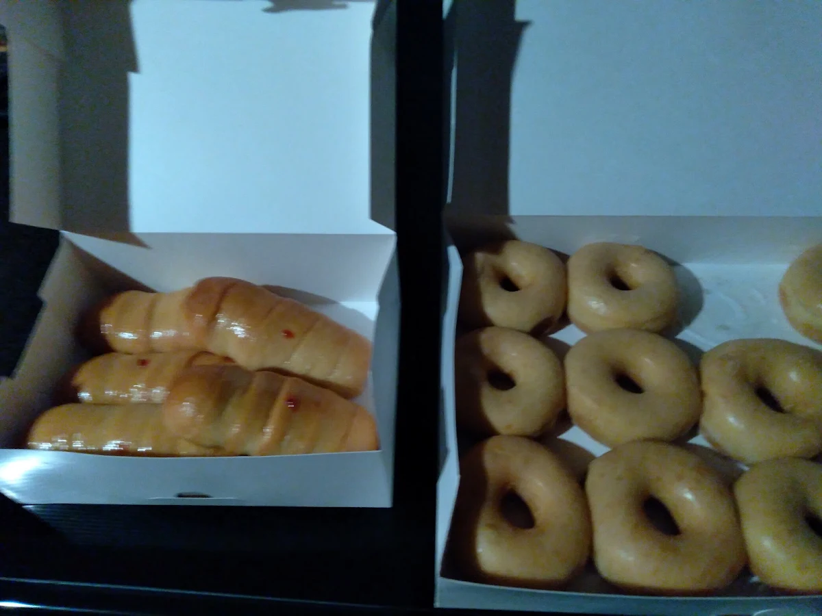 Kolaches an Glazed Donut