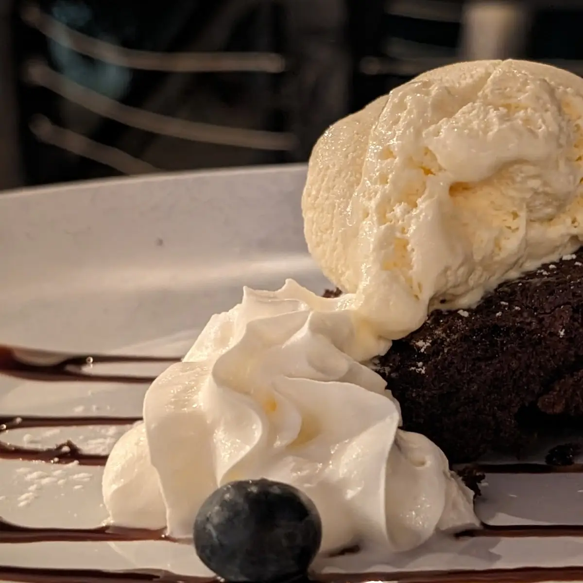Chocolate Brownie and Ice Cream