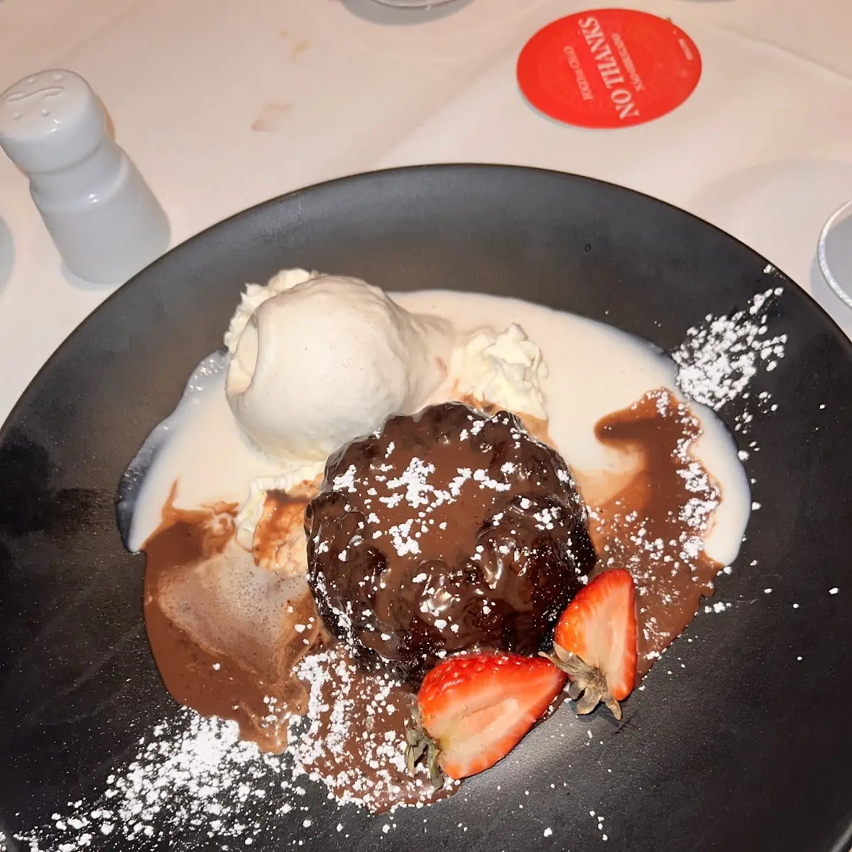 Chocolate Cake and Ice Cream