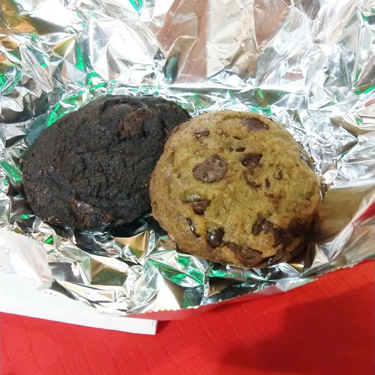 Double Chocolate Cookie and Chocolate Chip Cookie
