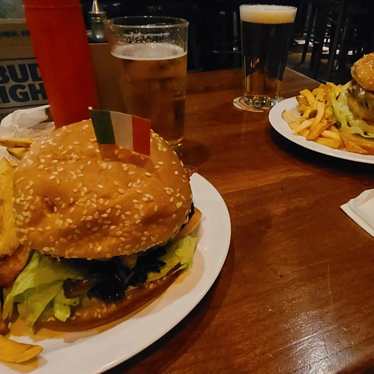 Big Daddy on the Right Is the Texas Burger Medium Daddy on the Left Is a Golden Gate Burger Smack