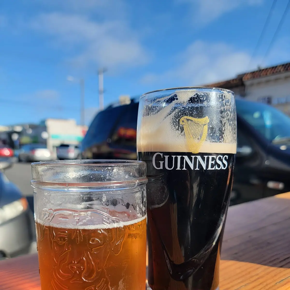 Guiness and Lagunitas IPA