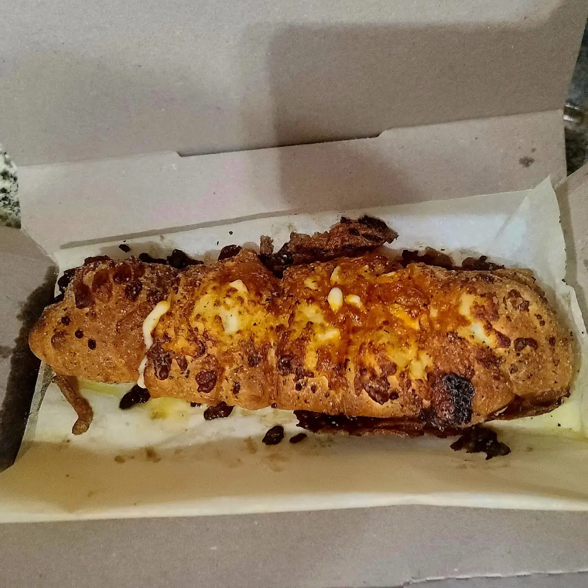 Burnt Football Cheese Bread