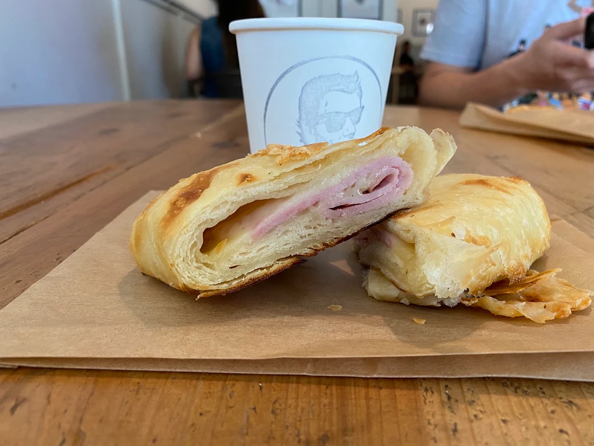 Ham and Cheese Croissant Sandwich
