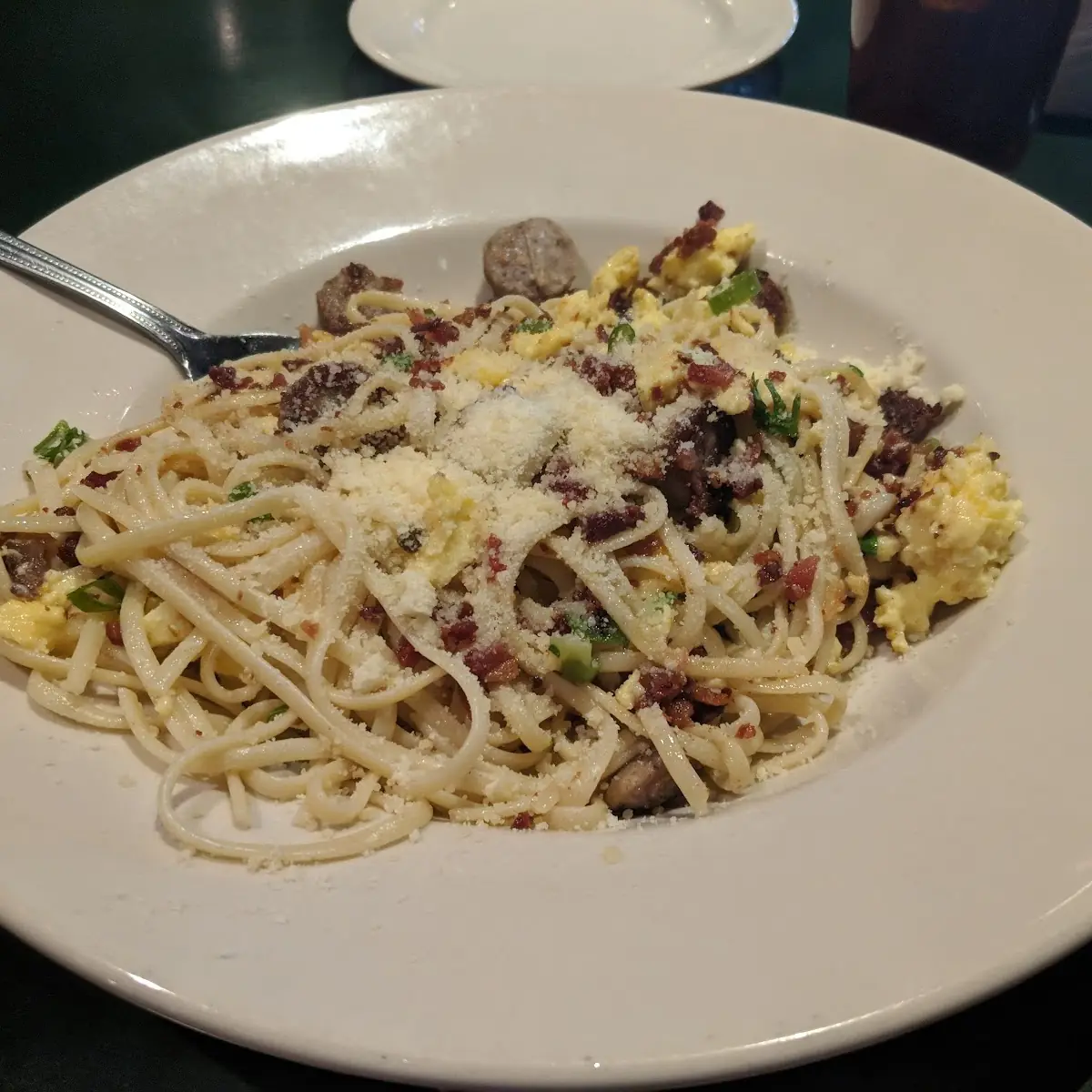 Pasta Carbonara w Crispy Chicken