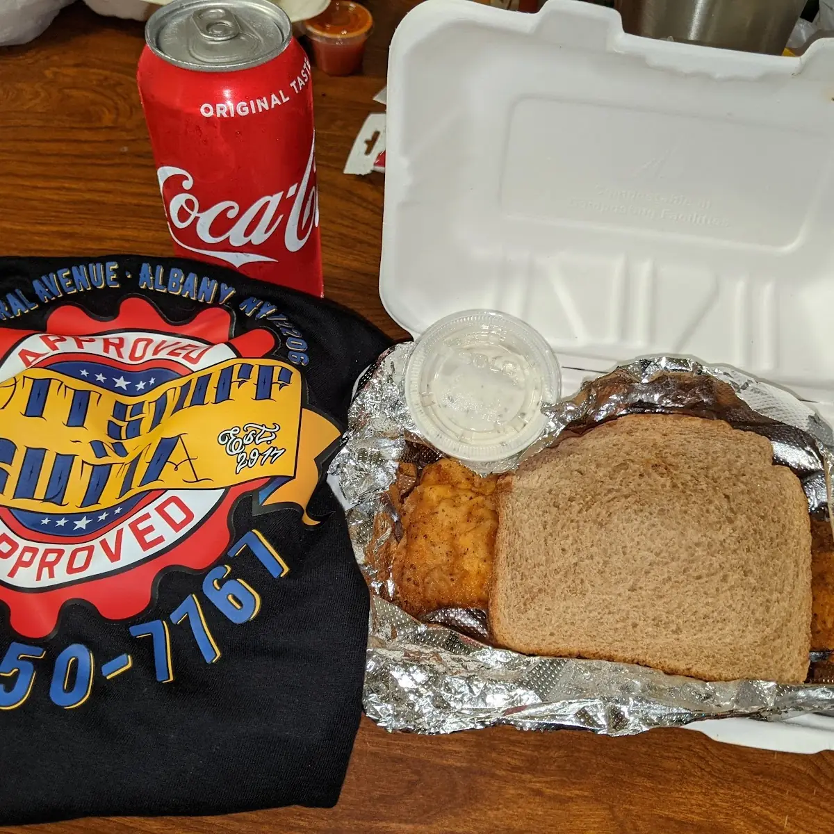 Golden Fried Catfish with Whole Wheat Bread